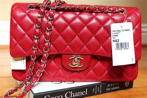 red iridescent chanel classic flap bag|Chanel red bag price.